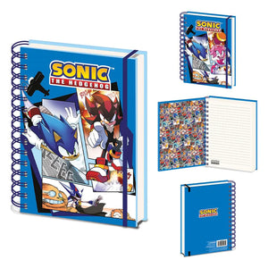 Sonic - Wiro Notebook 3D A5 Comic Strip Jump Out