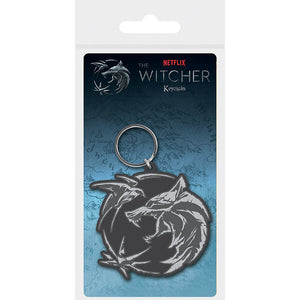 Witcher - Rubber Keychain Wolf Swallow Star