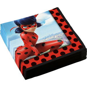 Guardanapos LadyBug 33 x 33 cm - 20 unidades