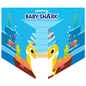 Convites Baby Shark - 8 unidades