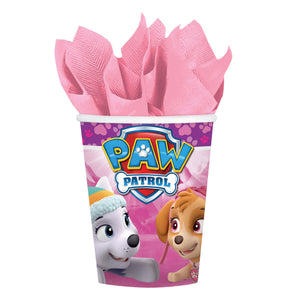 Copos Patrulha Pata Skye de papel 250 ml - 8 unidades