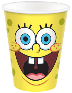 Copos SpongeBob de Papel 250 ml - 8 unidades