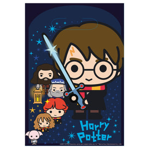 Sacos Harry Potter de plástico 16 x 24 cm - 8 unidades