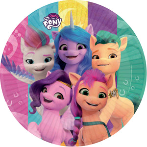 Pratos My Little Pony Round de papel 23 cm - 8 unidades