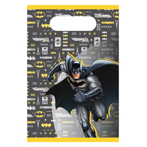 Sacos Batman de papel 16 x 24 cm - 8 unidades