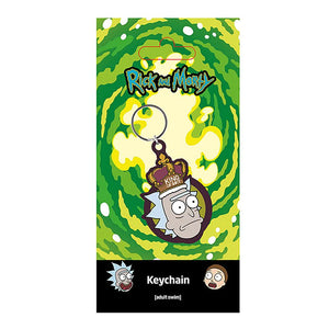 Rick and Morty - King of S**t Rubber Keychain